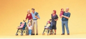 preiser 10494 Parents avec enfants et poussettes diorama modelisme ferroviaire