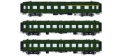 Modélisme ferroviaire : REE VB-269 - Coffret de 3 Voitures OCEM RA SNCF Ep.III