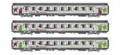 Modélisme ferroviaire : LS Model - LSM40291 - Coffret de 3 voitures VTU Corail Intercités Basse Normandie SNCF