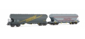 Set 2 wagons trémie MONFER dif. type, F.S.*