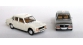 BREKINA SAI 2095 - Lot de 2 Peugeot 504 taxi, blanc + gris métallisé