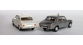 BREKINA 2095 - Lot de 2 Peugeot 504 taxi, blanc + gris métallisé