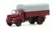 BREKINA SAI 2622 - Camion Berliet baché GLR 8, rouge et gris foncé