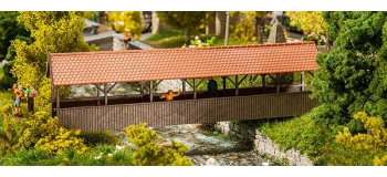 Modélisme ferroviaire : FALLER F120209 - Pont pour piétons couverts