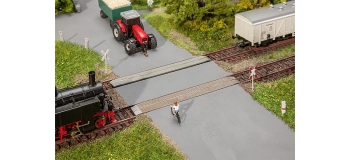 Train électrique : FALLER F 120243 - Passage à niveau non gardé 