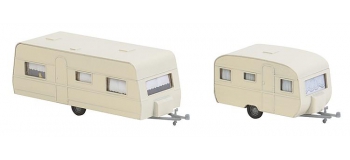 Modélisme ferroviaire : FALLER F140483 - Jeu de caravanne 