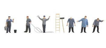 Modélisme ferroviaire : FALLER F150926 - Personnel de station de lavage