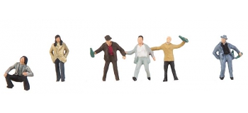 Modélisme ferroviaire : FALLER F155357 - Personnages à la gare