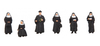 Modélisme ferroviaire : FALLER F155360 - Religieuses et prêtre