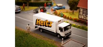 train électrique : FALLER F161560 - Camion MB Atego Hertz (HERPA)