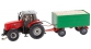 FALLER F161305 - MF tracteur avec remorque à copeaux de bois (Wiking) 