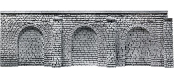 Train électrique :  FALLER F170896 : Dalle décorative arcades Pros, Pierre naturelle taillée 