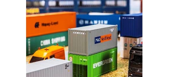 Modélisme ferroviaire :  FALLER F180824 - Conteneur P&O NEDLLOYD 20'