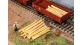 Modélisme ferroviaire :  FALLER F180925 - Troncs d'arbres (20 pièces) 