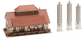 modelisme ferroviaire  maquette faller 222191 Cooperative avec silos