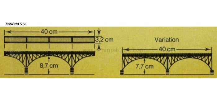 faller 222581 pont métallique à arches