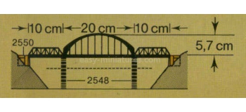 faller 222583 pont métallique en arc