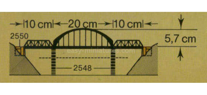 faller 222583 pont métallique en arc