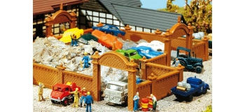 Modélisme ferroviaire : FALLER F272405 - Mur de fabrique 