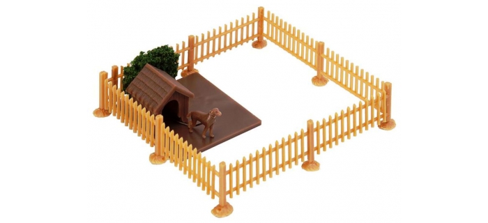 FALLER F180599 - Enclos et niche pour chien 