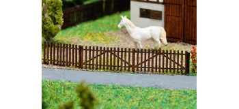 Train électrique : FALLER F272410 - Clôture et lattes en bois