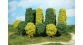 Heki 1030 - 4 arbres vert, 6-7 cm