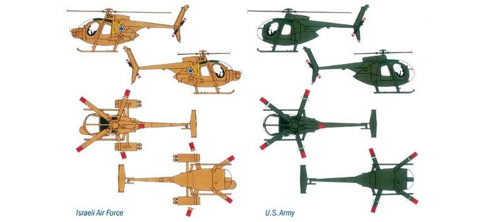 ITALERI I017 - Hélicoptère AH-6 Night Fox 