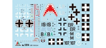 ITALERI I1314 - Avion Messerschmitt Bf110G-4 