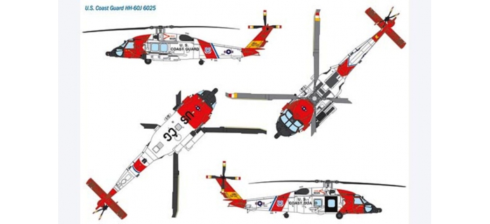 ITALERI I1346 - Hélicoptère HH-60J Jay Hawk US Coast Guard