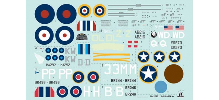 ITALERI I2727 - Avion Spitfire Mk.Vc 