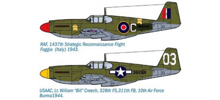 ITALERI I2729 - Avion A-36 Apache 