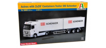 Maquettes : ITALERI I3865 - Camion Actros containers Schenker 