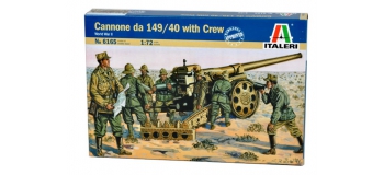 Maquettes : ITALERI I6165 - Canon Italien 149/40 et servants 