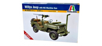 Maquettes : ITALERI I6351 - Jeep Willys et mitrailleuse