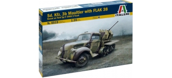 Maquettes : ITALERI I6519 - Half-track Kfz.3b Maultier FlaK 38