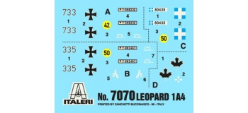 ITALERI I7070 - Char Léopard 1 A3/A4 