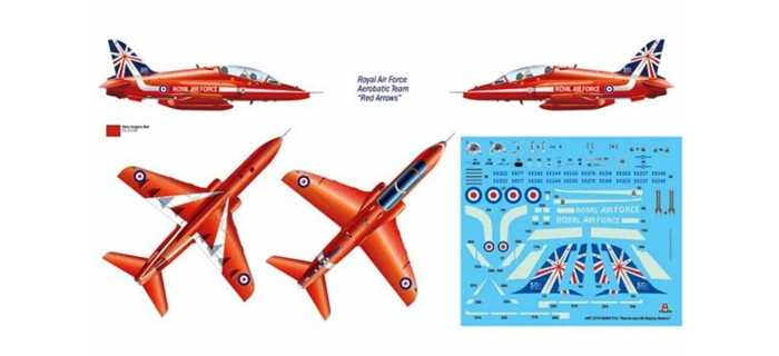 ITALERI I2504 - Hawk T1A 50 Ans Red Arrows 