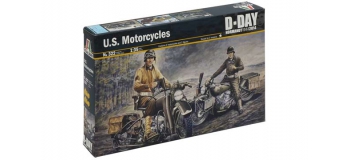 Maquettes : ITALERI I322 - Motos US 2ème G.M 