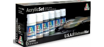 Maquettes :   ITALERI I443AP - Set Peintures USAF Vietnam