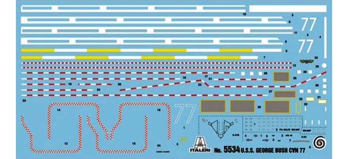 ITALERI I5534 - USS George H.W. Bush CVN-77