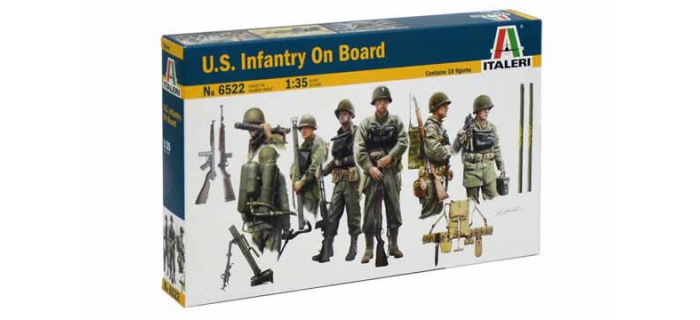 Maquettes : ITALERI I6522 - Infanterie US Embarquée 2ème GM