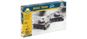 Maquettes : ITALERI I7521 - Char d'assaut M4A3 Sherman 76mm 
