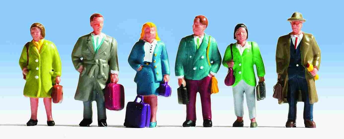 Noch 36220 – Voyageurs – Échelle N (1/160) – Figurines Pour Réseau Ferroviaire Maquette Ferroviaire Voyageurs