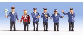 Lot Figurines Noch – Enfants Et Personnel Ferroviaire HO – Réf 15810 + 15240