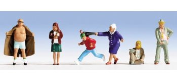 Noch – 15565 – 6 Figurines Scènes En Ville – Modélisme Ferroviaire – Dès 14 Ans
