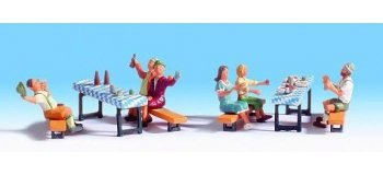 Noch 15832 - Brasserie Avec Terrasse HO (1:87) : Ambiance Bière Et Détails Réalistes Pour Votre Réseau Ferroviaire Décor Gare HO