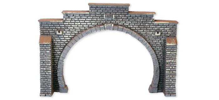 Modélisme HO : 1 entrée de tunnel, 2 voies - Faller - Rue des Maquettes