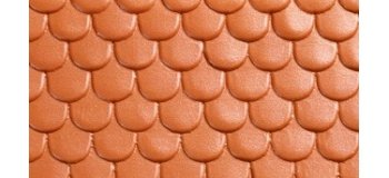 Tuiles Miniatures Arabes Rouges – 150 Pièces – 35 Mm – Argile – Échelle 1/15 – Pour Maquettes Et Loisirs Créatifs