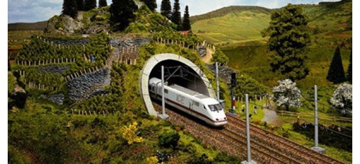 Entrée de tunnel NOCH 58042 PROFI plus 2 voies modèle prêt à l'emploi en mousse rigide, non peint H0 1 pc(s) - Electronic France Entrée de tunnel NOCH 58042 PROFI plus 2 voies modèle prêt à l'emploi en mousse rigide, non peint H0 1 pc(s) - Electronic France