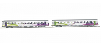 Modélisme ferroviaire  PIKO PI 58651 - Set 2 voitures Corail SNCF , VTU Intercites